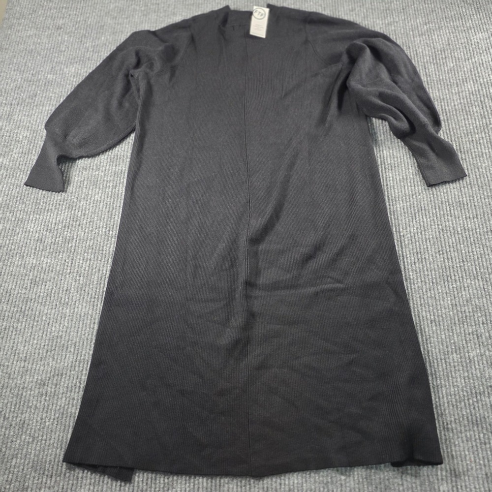Fashion to Figure Womens Cutout Long Rib Top Black Mock Neck Size 1 06-536-7797 - Picture 6 of 6